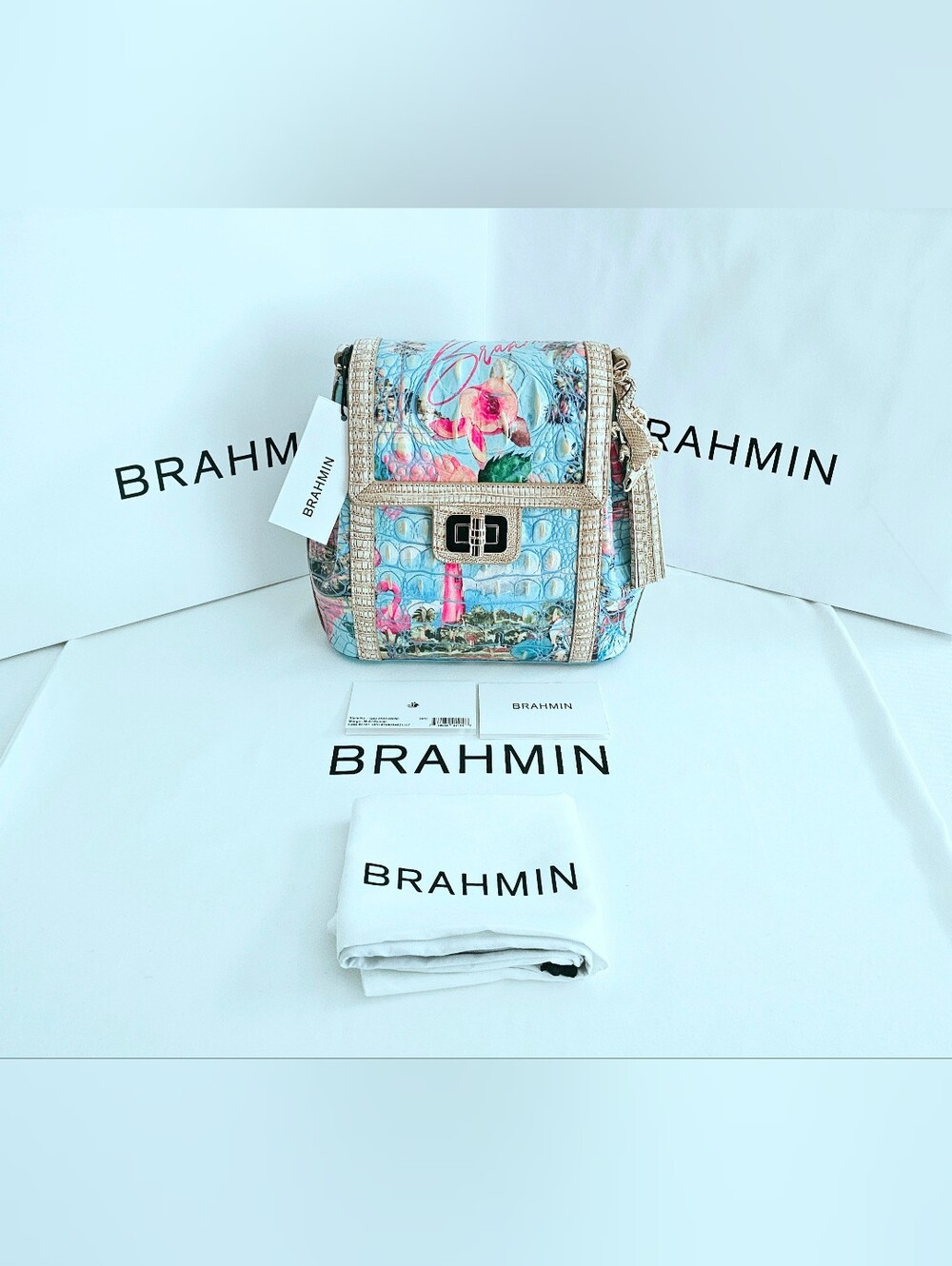 NWT Brahmin MULTI BANNER Margo